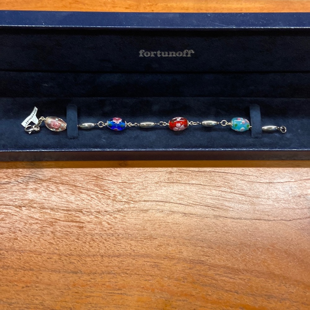 Vintage Murano glass bead bracelet from Fortune off